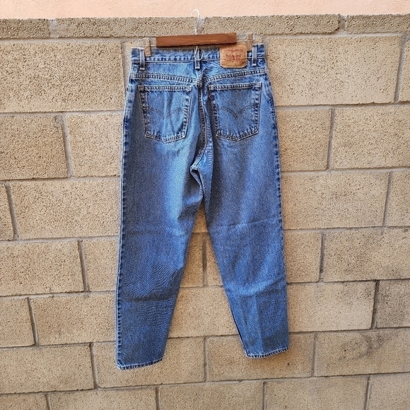 Vintage Levi’s 550 Made In The USA Relax Fit Blue Wash Jeans Women’s Size 12 - Picture 4 of 7
